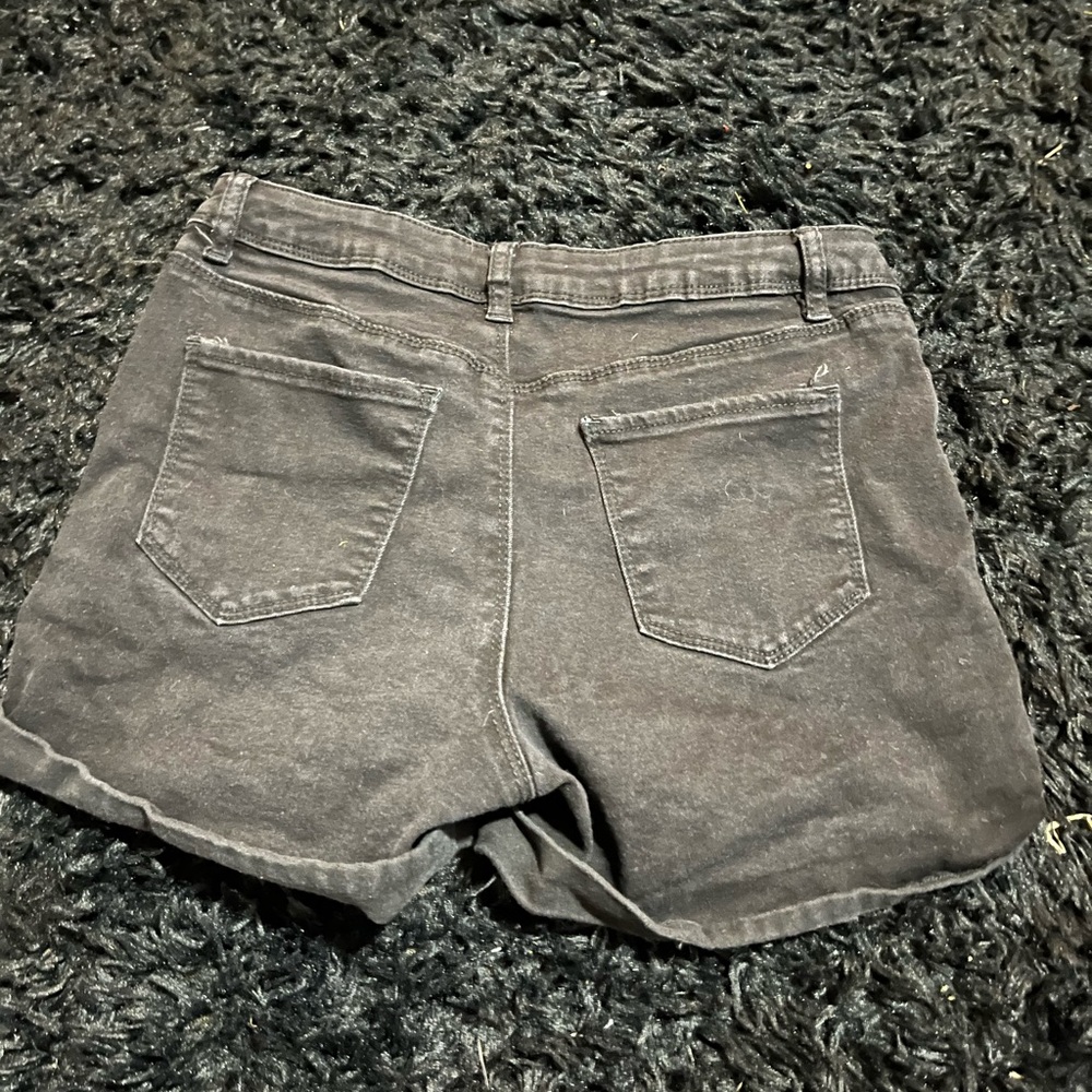 Black Jean Shorts